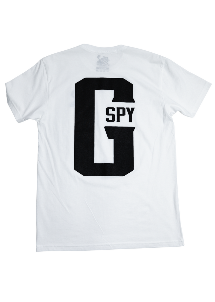 2022 G-Spy Tee - White/Black – MyGolfSpy
